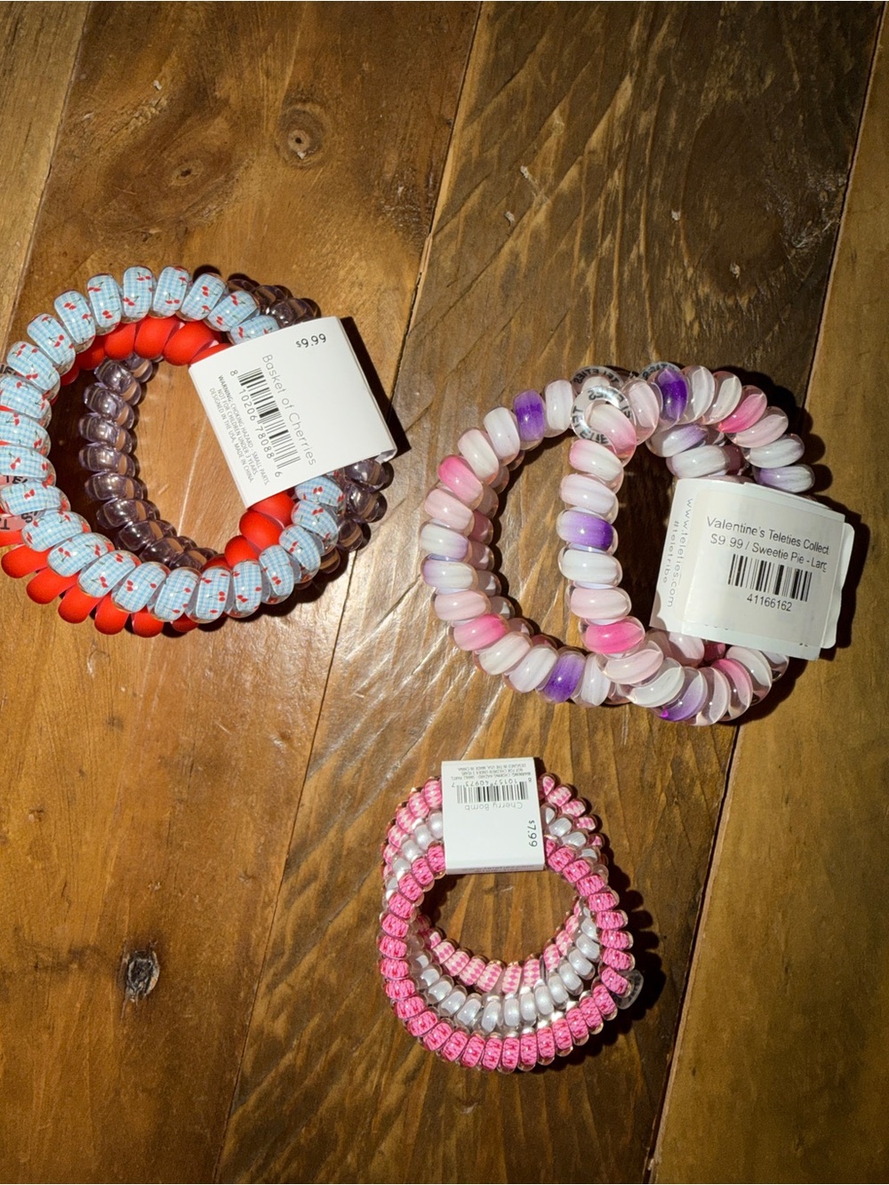 Set of 3 "3 pack" Teleties Hair Ties - Picture 2 of 2